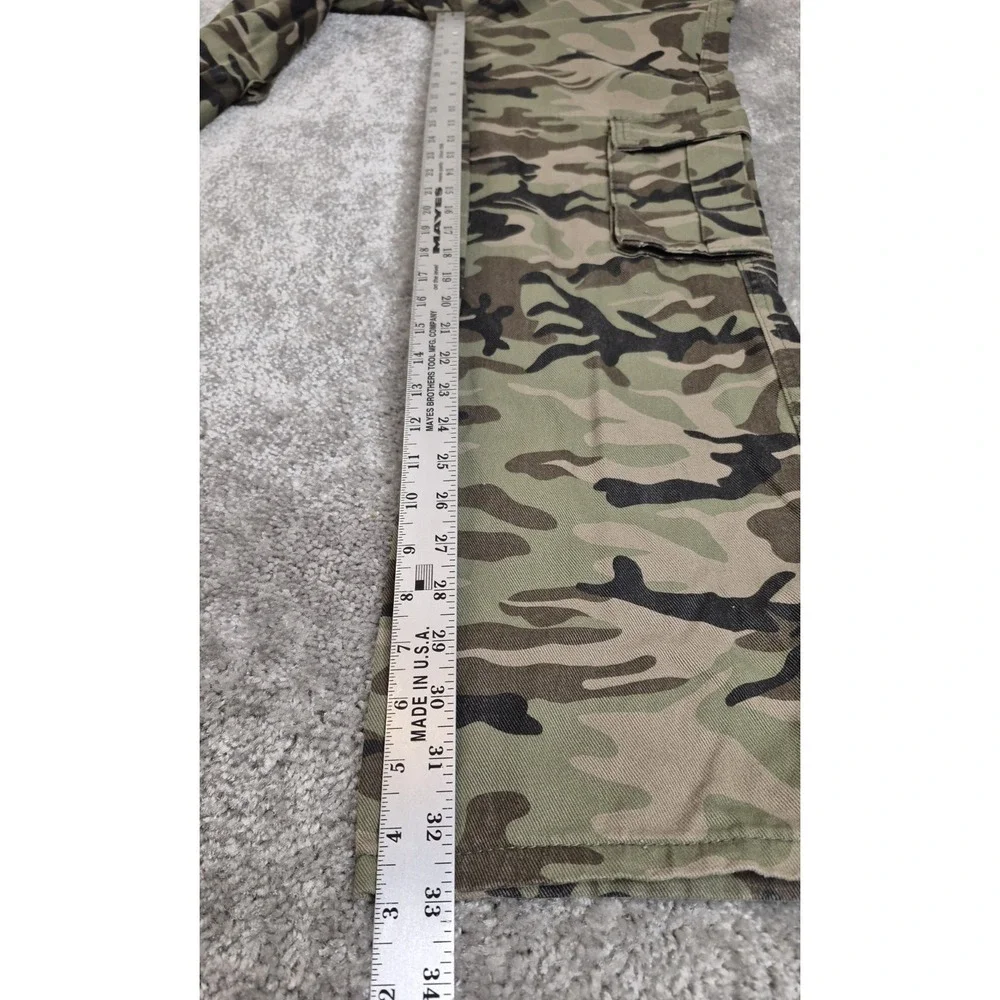 Shein Cargo Jeans‎ Womens 4 Size Small Camo Utility Pocket Baggy